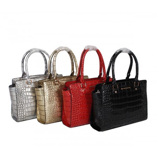 Michael Kors Selma Bolso satchel con cremallera superior MK9558 Cuero de cocodrilo