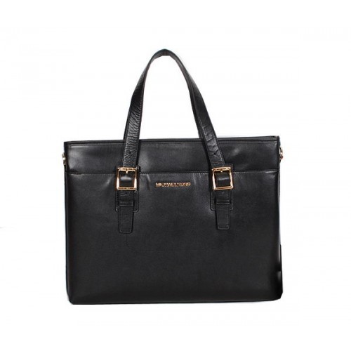 Michael Kors Maletín de piel de becerro suave 99061 Negro