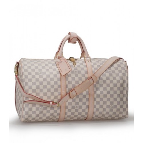 Louis Vuitton Monogram Canvas Keepall 50 con correa para el hombro N41430