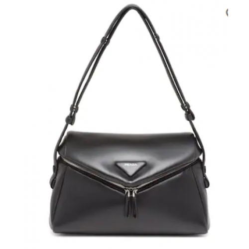 Bolso Prada Signaux napa acolchada 1BC165 negro