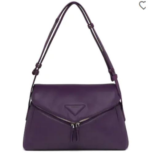Bolso Prada Signaux napa acolchada 1BC165 violeta