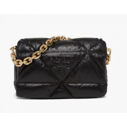 Bolso bandolera napa acolchada 1BD306 negro