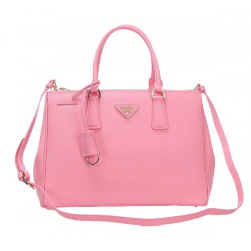 Prada BN2274 Bolso tote de piel de becerro Saffiano rosa