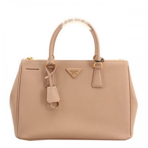 Prada BN2274 Bolso tote de cuero saffiano 33CM Albaricoque