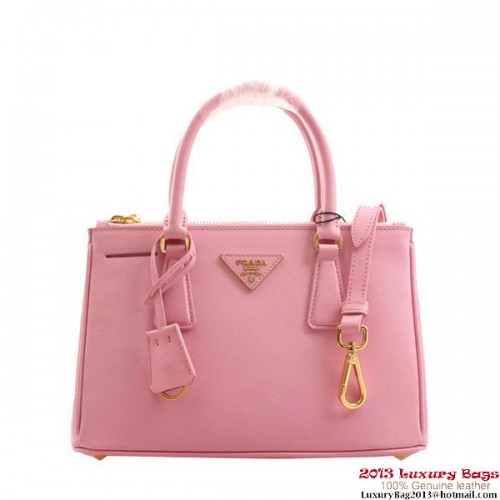 Prada BN2316 Bolso pequeño de piel de becerro Saffiano rosa