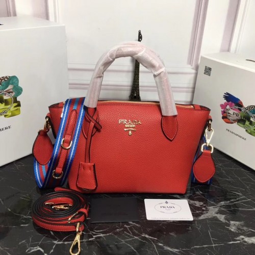 Prada Bolso de piel de becerro 1BA111 rojo