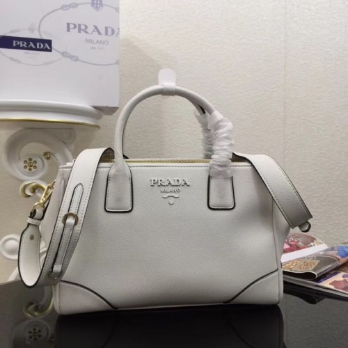 Prada Bolso de piel de becerro 1BA2019 blanco
