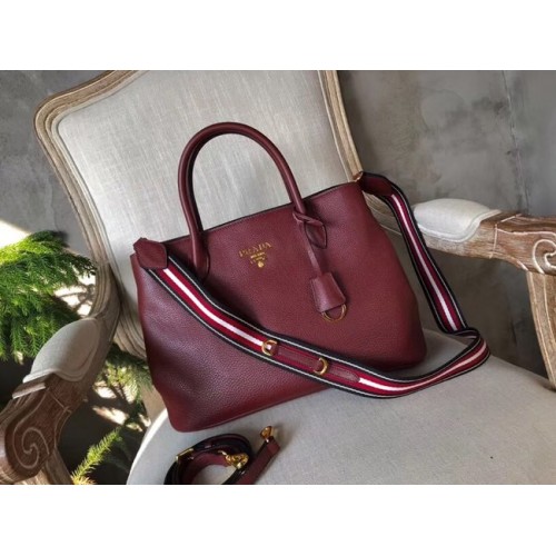 Bolso Prada en piel de Vacuno BN1579 Burdeos
