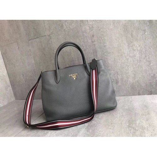 Prada Bolso de piel de becerro BN1579 gris