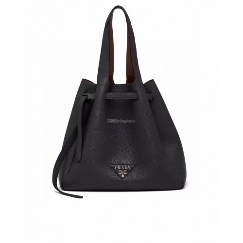 Prada Bolso bandolera de piel de ciervo 1BG339 negro