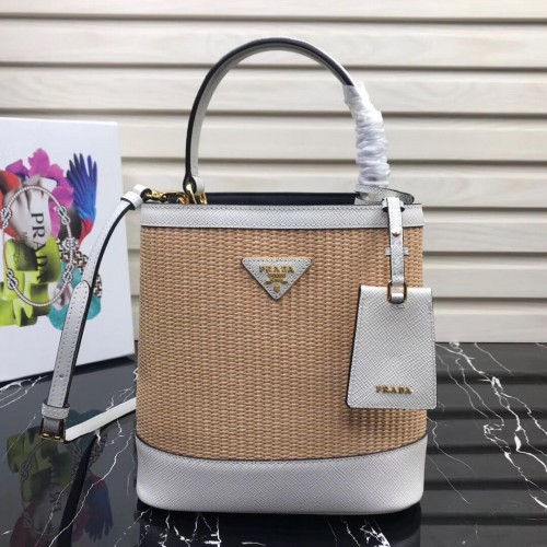 Bolso Prada Doble Mediano 1BA210 Blanco