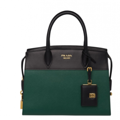 Bolso Prada Esplanade 1BA046 verde y negro
