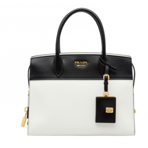 Bolso Prada Esplanade 1BA046 blanco y negro