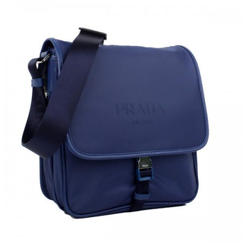 Bolso Bandolera de Tela Prada V166 Azul