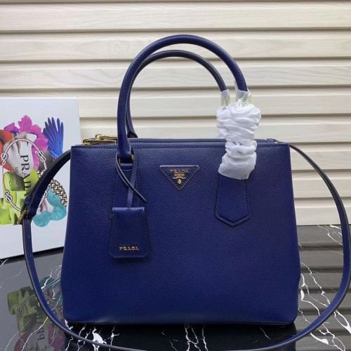 Bolso de piel Prada Galleria Saffiano 1BA232 Azul