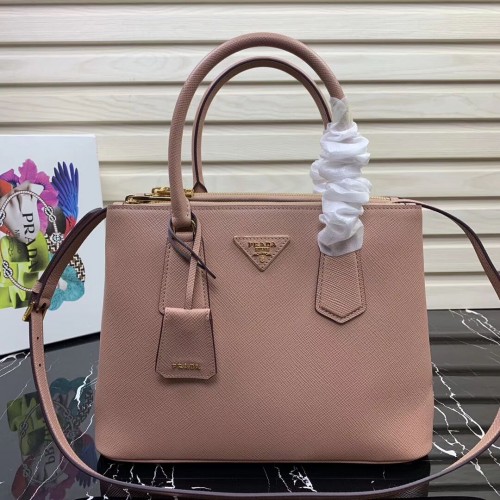 Bolso de piel Prada Galleria Saffiano 1BA232 Rosa