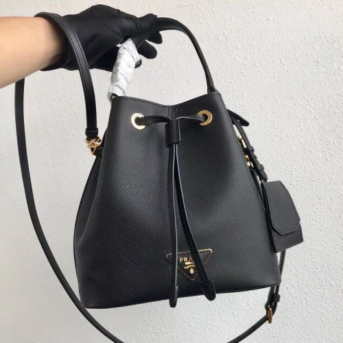 Bolso de piel Prada Galleria Saffiano 1BE032 Negro