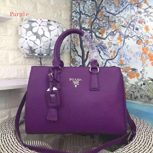 Bolso tote de cuero granulado Prada BL2970