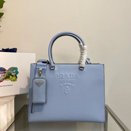 Bolso Prada Kristen Saffiano 1BD355 azul cielo