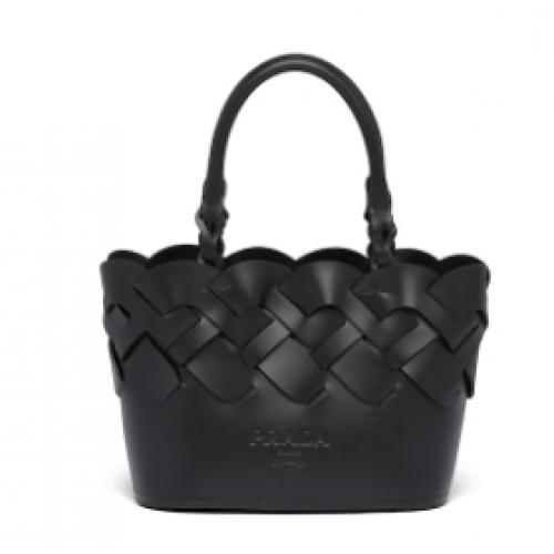 Prada Leather Tress Tote 1BG318 negro