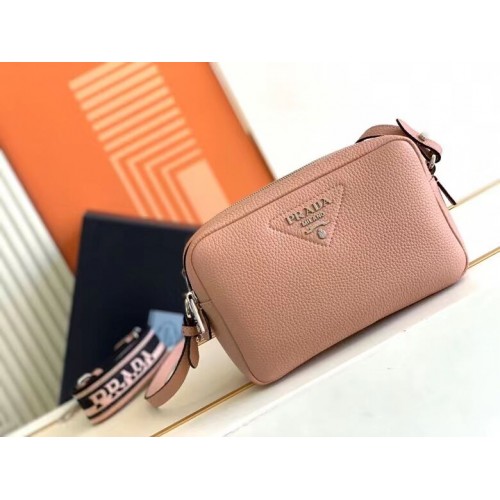 Prada Bolso de piel con bandolera 1DB820 rosa