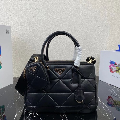 Prada Nappa Leather Prada Spectrum Tote 1BG863 negro