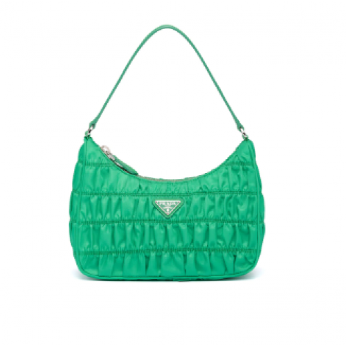 Minibolso Prada de nailon y piel Saffiano 1NE204 verde