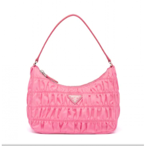 Minibolso Prada de nailon y piel Saffiano 1NE204 rosa