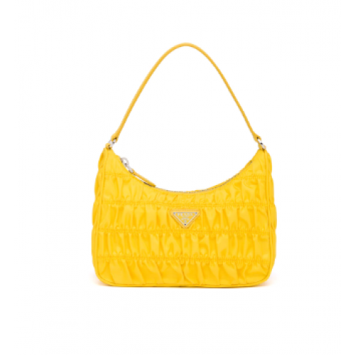Minibolso Prada de nailon y piel Saffiano 1NE204 amarillo