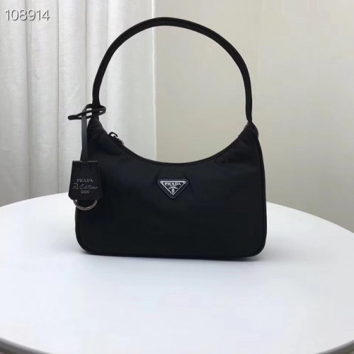 Minibolso de nylon Prada Re-Edition 2000 1NE515 negro