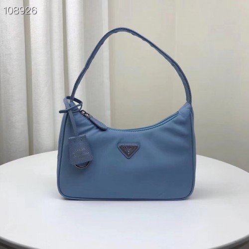 Minibolso Prada Re-Edition 2000 nylon 1NE515 azul claro
