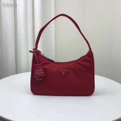 Minibolso de nylon Prada Re-Edition 2000 1NE515 rojo