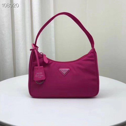 Minibolso de nylon Prada Re-Edition 2000 1NE515 rosa