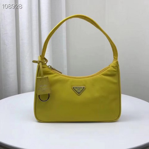 Minibolso de nylon Prada Re-Edition 2000 1NE515 amarillo