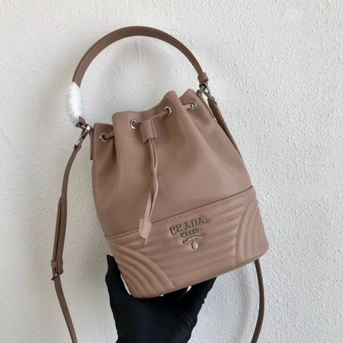 Bolso bombonera Prada Original de piel de becerro 1BH038 Desnudo