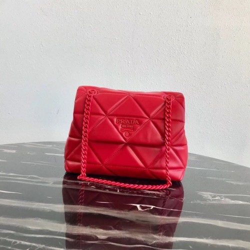 Bolso de hombro pequeño Prada Spectrum 1BD233 Rojo