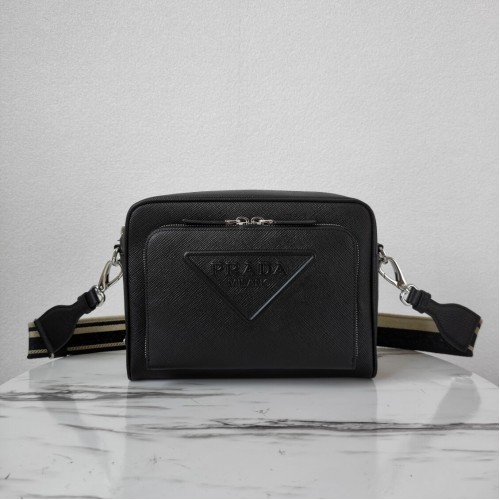 Prada Re-Edition 2005 Bolso de piel Saffiano 2HD052 negro