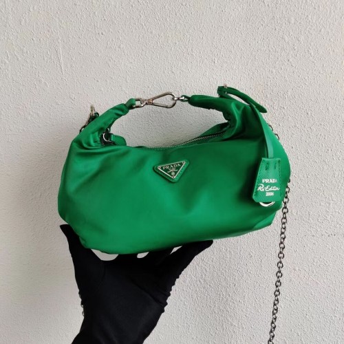 Prada Re-Edition 2005 bandolera de nylon 1BH172 verde