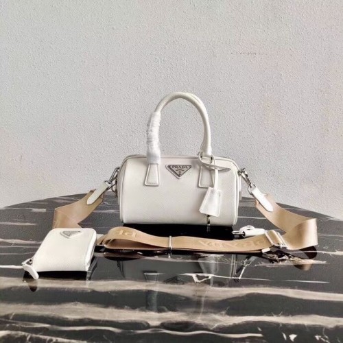 Prada Re-Edition 2005 bolso de mano 1BB846 blanco