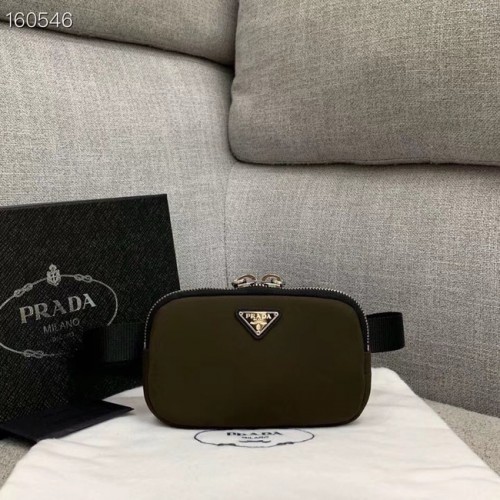 Prada Re-Edition nylon Pocket 82033 marrón oscuro