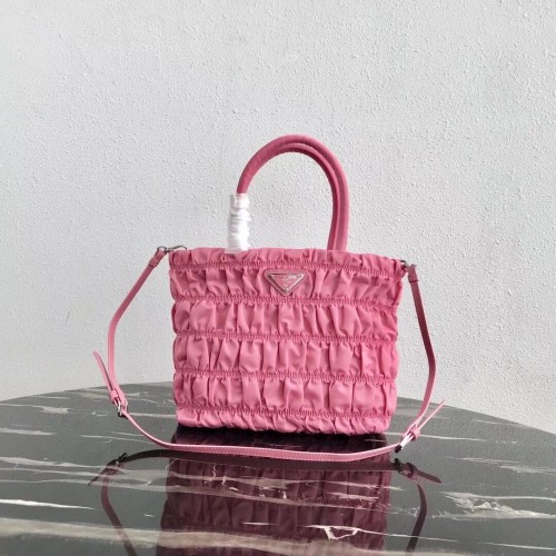 Bolso tote Prada Re-Edition nylon 1BG321 rosa