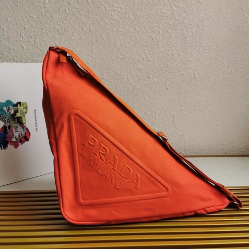 Prada Re-Nylon bolso de hombro grande 2EV077 naranja