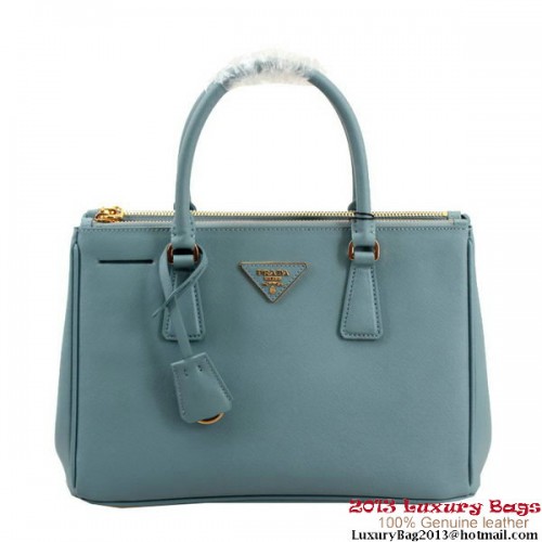 Bolso tote Prada Saffiano de 30 cm BN1801 - Azul cielo