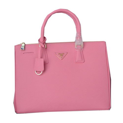 Prada Bolso tote de piel de becerro Saffiano PBN1786 Rosa