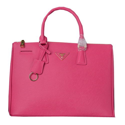 Prada Bolso tote de piel de becerro Saffiano PBN1786 Rosa