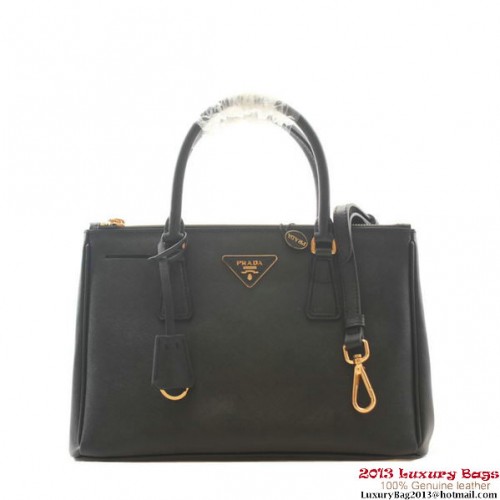 Prada Bolso Tote De Piel Saffiano De 30 Cm BN1801 Negro