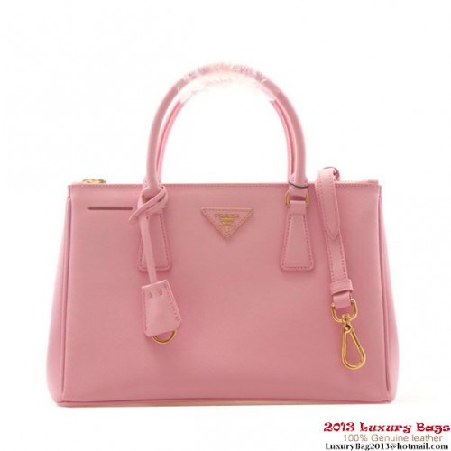 Prada Bolso Tote De Piel Saffiano De 30 Cm BN1801 Rosa