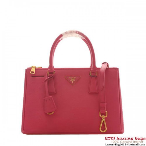 Prada Bolso tote de piel saffiano de 30 cm BN1801 Rosa