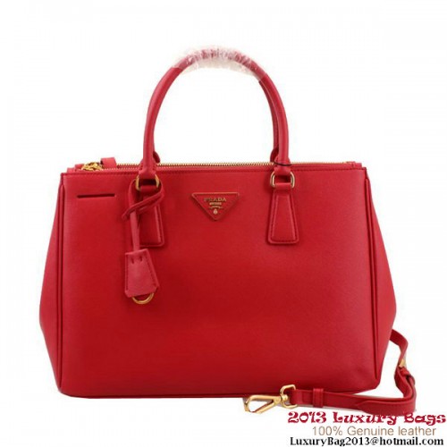 Prada Saffiano Leather 33CM Tote Bag BN2274 Rojo