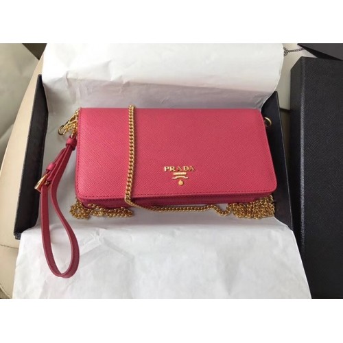 Prada Minibolso de piel saffiano 1HZ029 rosa